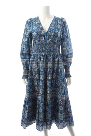 Sézane x SEA New York Blandine Cotton Printed Midi Dress
