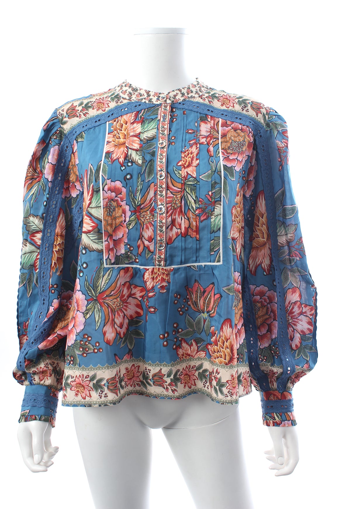 Farm Rio Wonderful Bouquet Printed Blouse