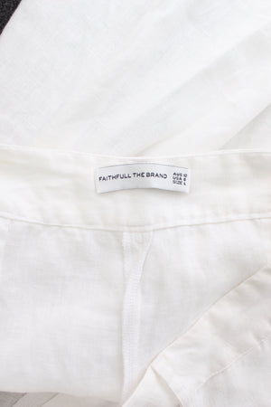 Faithfull The Brand Wide Leg Linen Trousers
