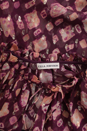 Ulla Johnson Sandrine Printed Silk-Blend Blouse