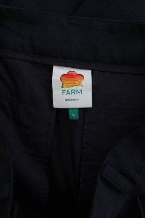 Farm Rio Cotton-Blend Wide-Leg Trousers