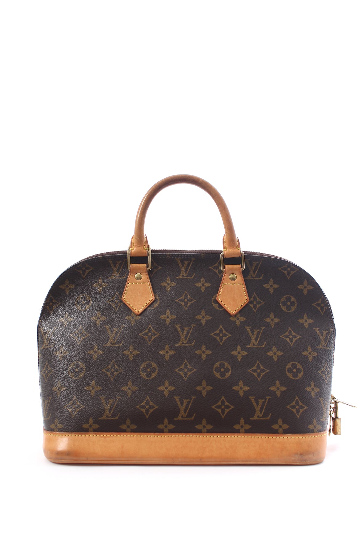 Louis Vuitton Alma Monogram Canvas and Leather Tote Bag