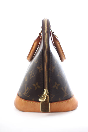 Louis Vuitton Alma Monogram Canvas and Leather Tote Bag