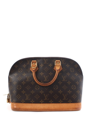 Louis Vuitton Alma Monogram Canvas and Leather Tote Bag