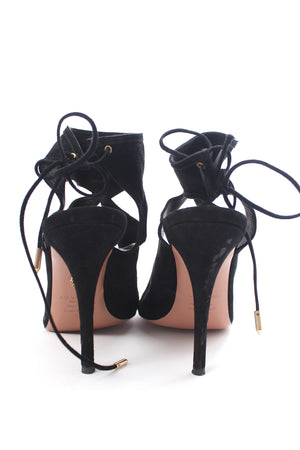 Aquazzura Sexy Thing 105 Suede Sandals