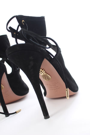 Aquazzura Sexy Thing 105 Suede Sandals