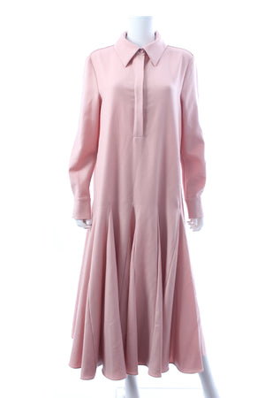 Emilia Wickstead Marione Wool Pleated Dress