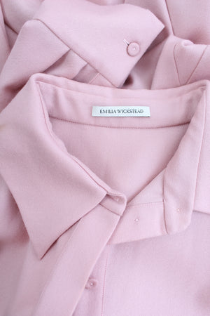 Emilia Wickstead Marione Wool Pleated Dress