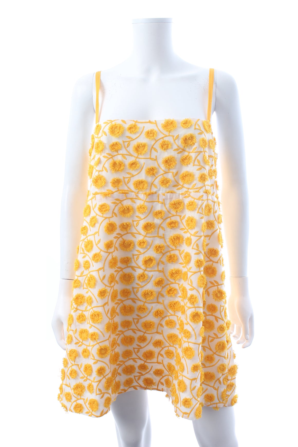 Three Graces London Clementine Appliquéd Cotton-blend Mini Dress