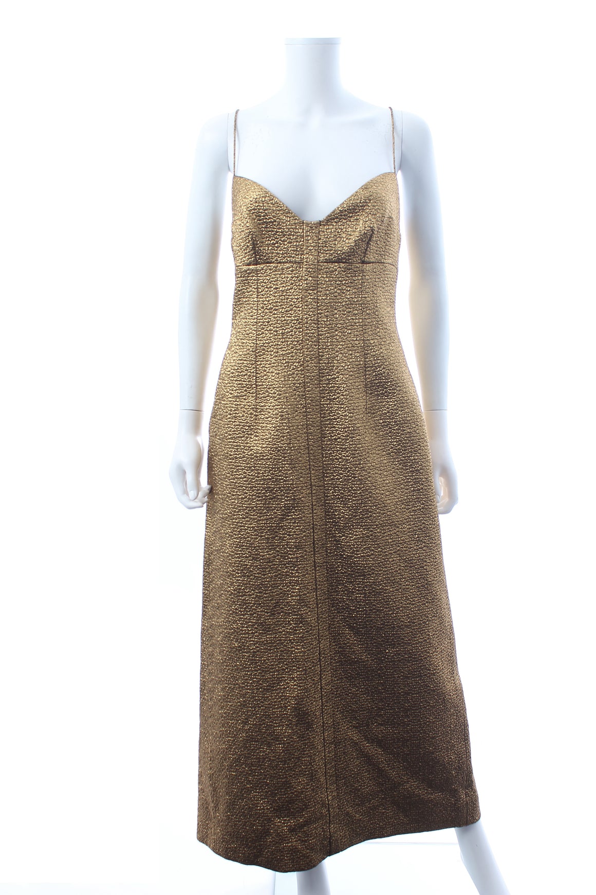 Emilia Wickstead Paulette Metallic Jacquard Midi Dress