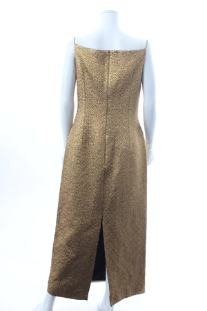 Emilia Wickstead Paulette Metallic Jacquard Midi Dress
