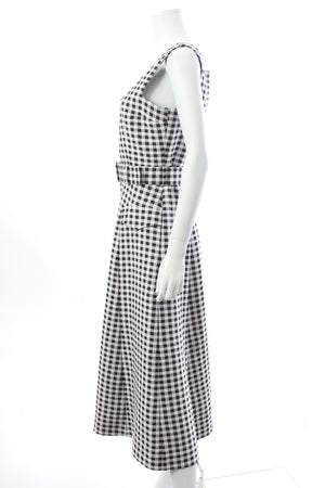 Emilia Wickstead Petra Gingham Belted Midi Dress