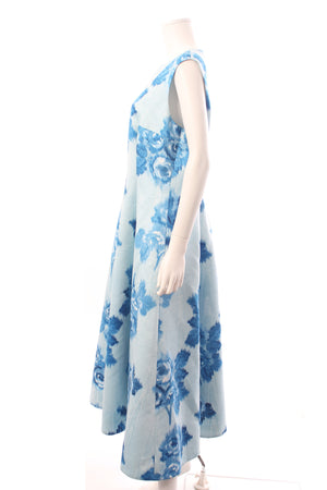 Emilia Wickstead Mara Floral Duchesse Midi Dress