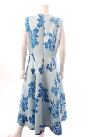 Emilia Wickstead Mara Floral Duchesse Midi Dress