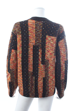 Chanel Wool-Blend Embellished Patchwork Knitted Cardigan
