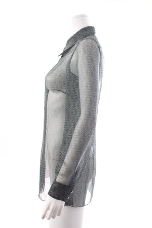 Chanel CC Logo Silk Blouse - Métiers d'Art Pre-Fall 2023 Collection