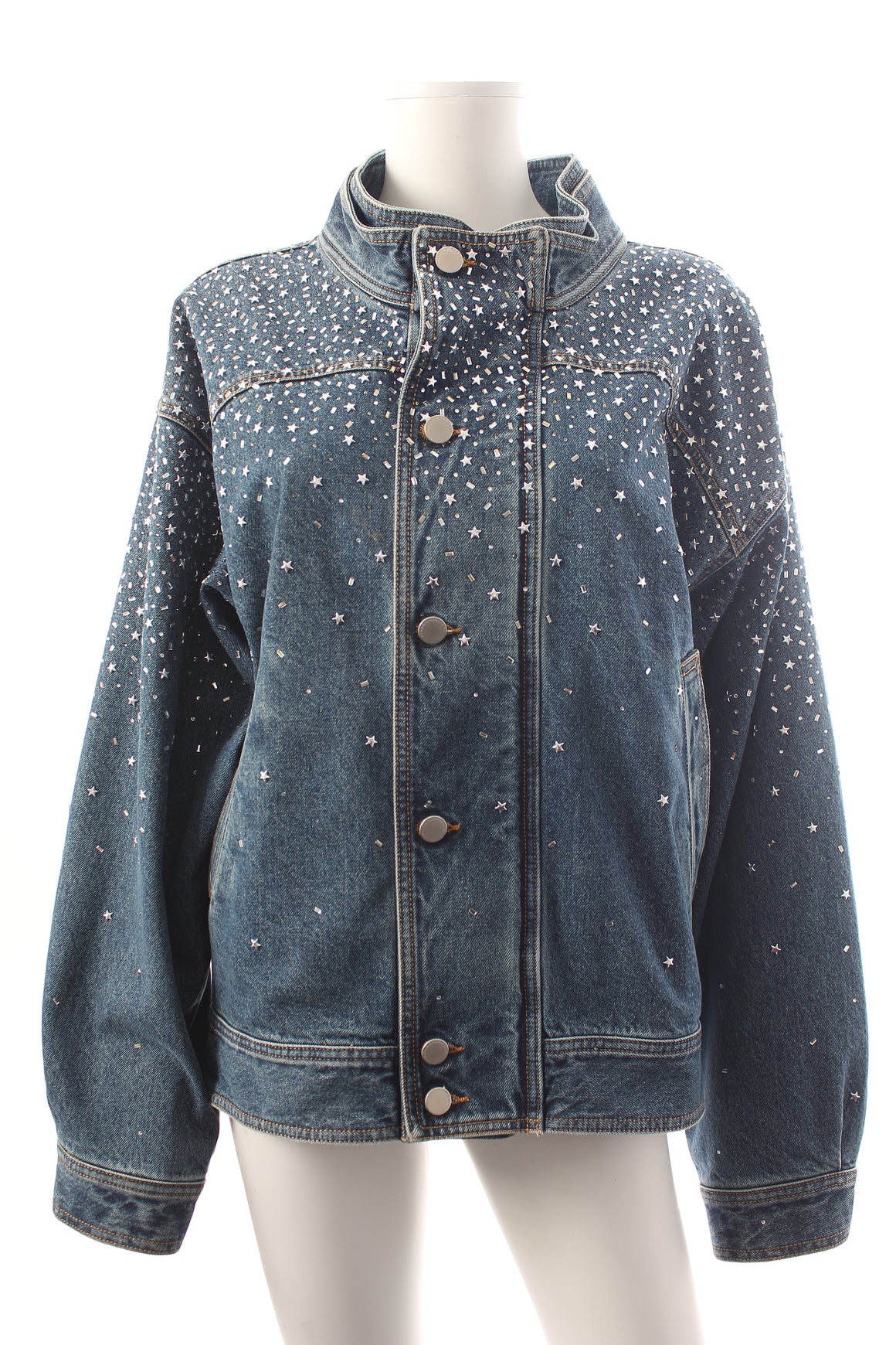 Alessandra Rich Embellished Denim Jacket