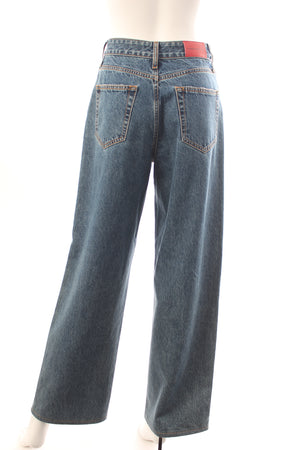Alessandra Rich Embellished Wide Leg Jeans