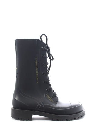 Dior Diorcamp Lace Up Rubber Ankle Boots