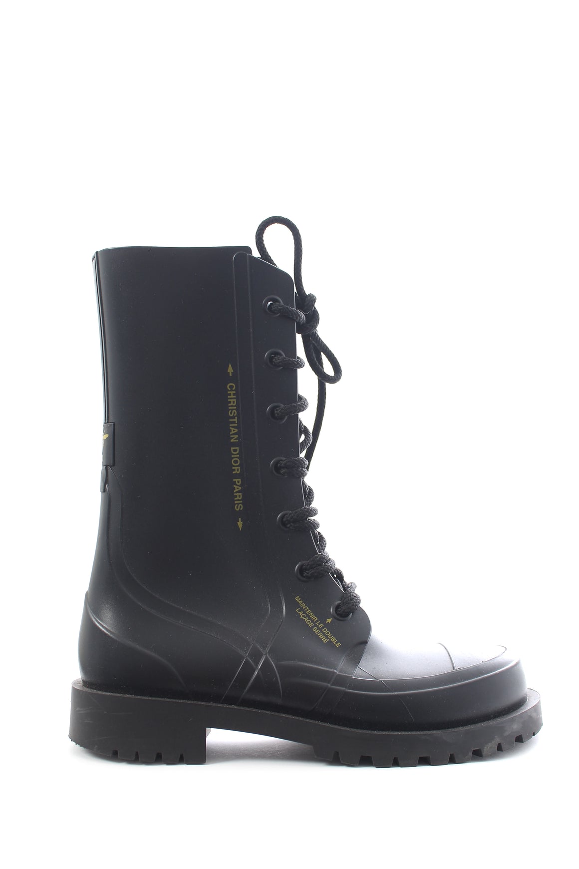 Dior Diorcamp Lace Up Rubber Ankle Boots