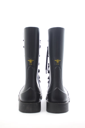 Dior Diorcamp Lace Up Rubber Ankle Boots
