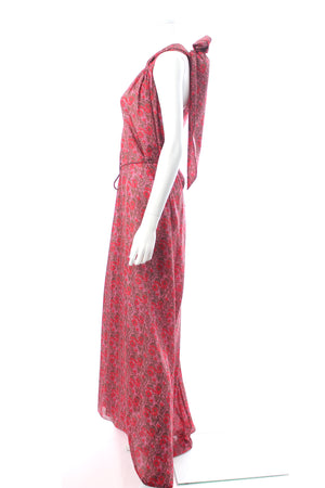 Wiggy Kit The Bay Floral Printed Silk Dress