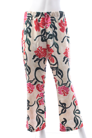 Marni Silk Twill Printed Trousers
