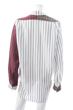 Loewe Striped and Checked Patchwork Shirt