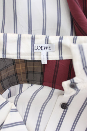 Loewe Striped and Checked Patchwork Shirt