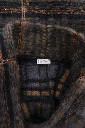 Brunello Cucinelli Mohair and Alpaca-Blend Check Jacket