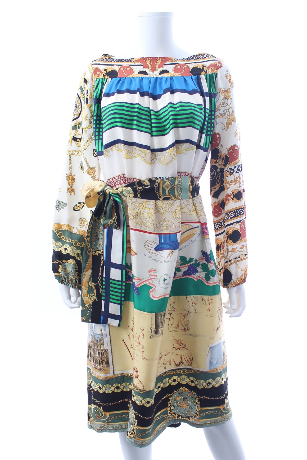 Rianna + Nina Silk Printed Dress