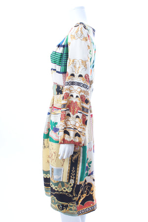 Rianna + Nina Silk Printed Dress