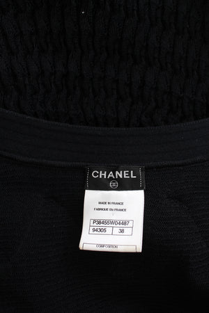 Chanel Ruffled Embroidered Lace Mini Dress