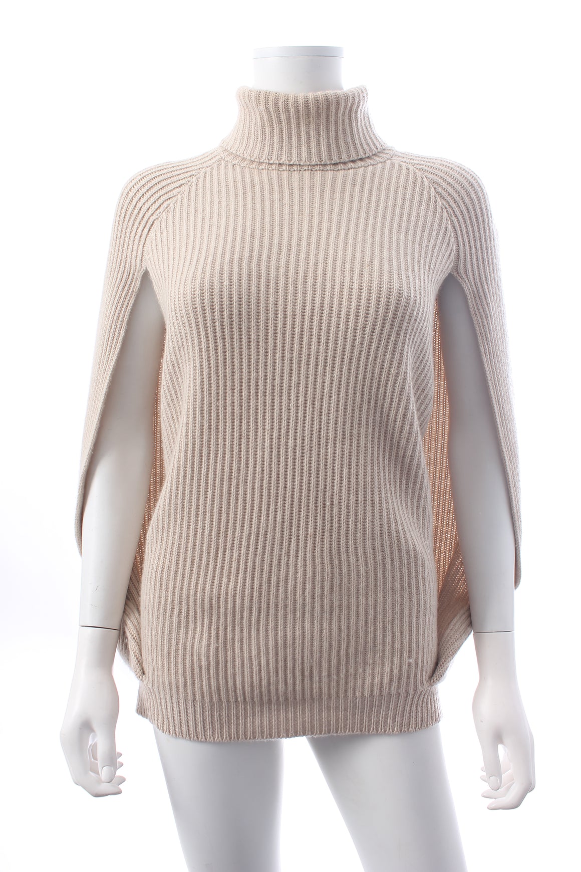 Brunello Cucinelli Ribbed Cashmere Cape Sweater