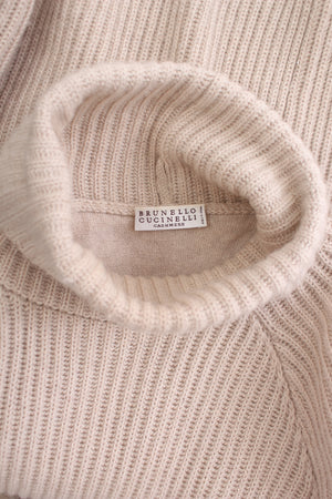 Brunello Cucinelli Ribbed Cashmere Cape Sweater