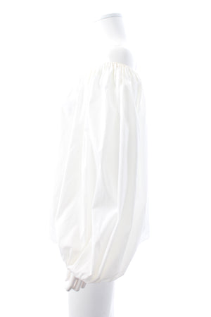 Alaïa Off-the-shoulder Cotton Poplin Blouse