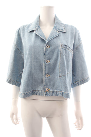 Bottega Veneta Cropped Denim Shirt