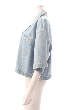 Bottega Veneta Cropped Denim Shirt