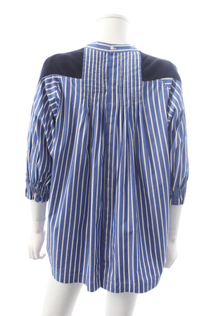 Sacai Shirt-Detail Cotton Knit Sweater