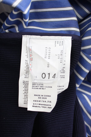 Sacai Shirt-Detail Cotton Knit Sweater