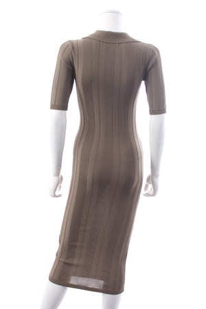 REMAIN Birger Christensen Evial Ribbed Knit Midi Dress