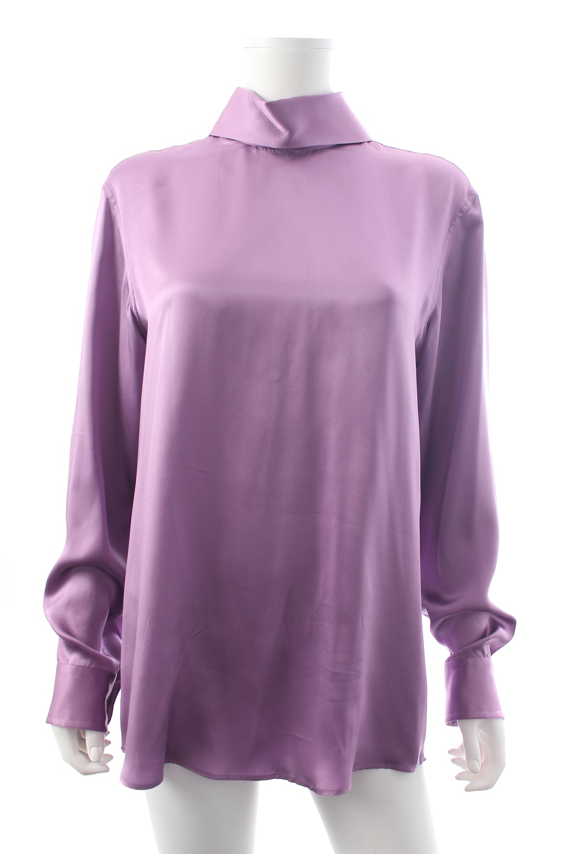 Dries Van Noten Silk High-Neck Blouse