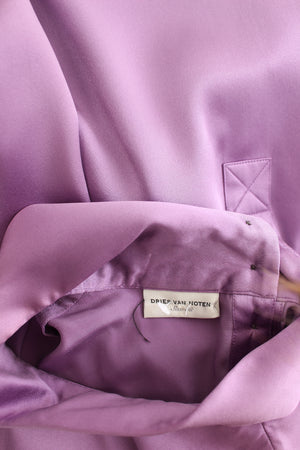 Dries Van Noten Silk High-Neck Blouse