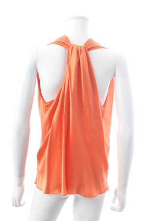 Lanvin Draped Halter Neck Silk Top
