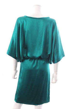Lanvin Silk Satin Short Sleeved Dress