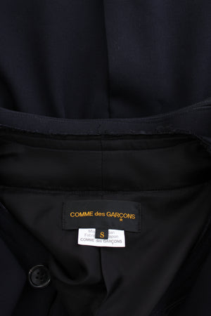 Comme des Garçons Oversized Collar Short Sleeved Wool Jacket