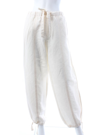 Jil Sander Linen and Cotton-Blend Drawstring Trousers
