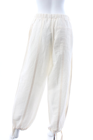 Jil Sander Linen and Cotton-Blend Drawstring Trousers