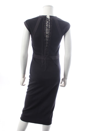 Bottega Veneta Lace Up Wool Dress - Runway Collection