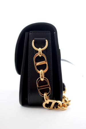 Dior 30 Montaigne Avenue Bag in Black Calfskin